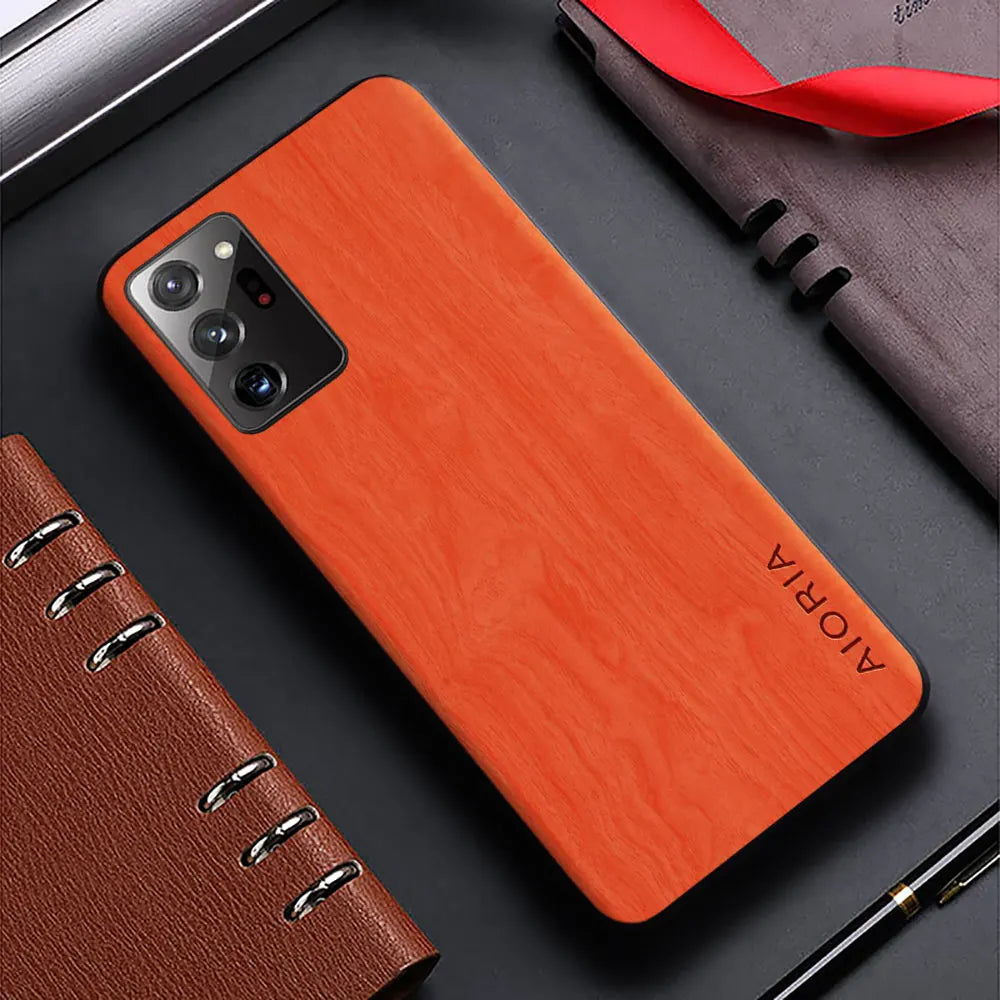 Case for Samsung Galaxy Note 20 Ultra Note 10 9 Plus Lite 5G funda bamboo wood pattern Leather cover for galaxy note 20 10 case
