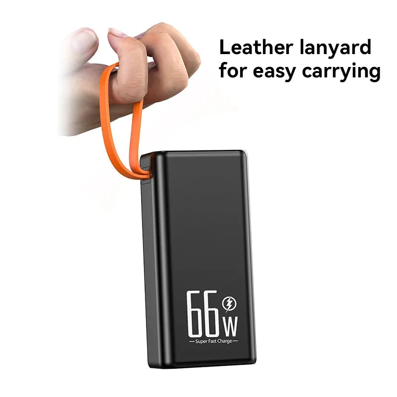 Lenovo 50000mAh Large Capacity Power Bank 30000mAh Portable USB C Fast Charging External Spare Battery For IPhone Huawei Samsung
