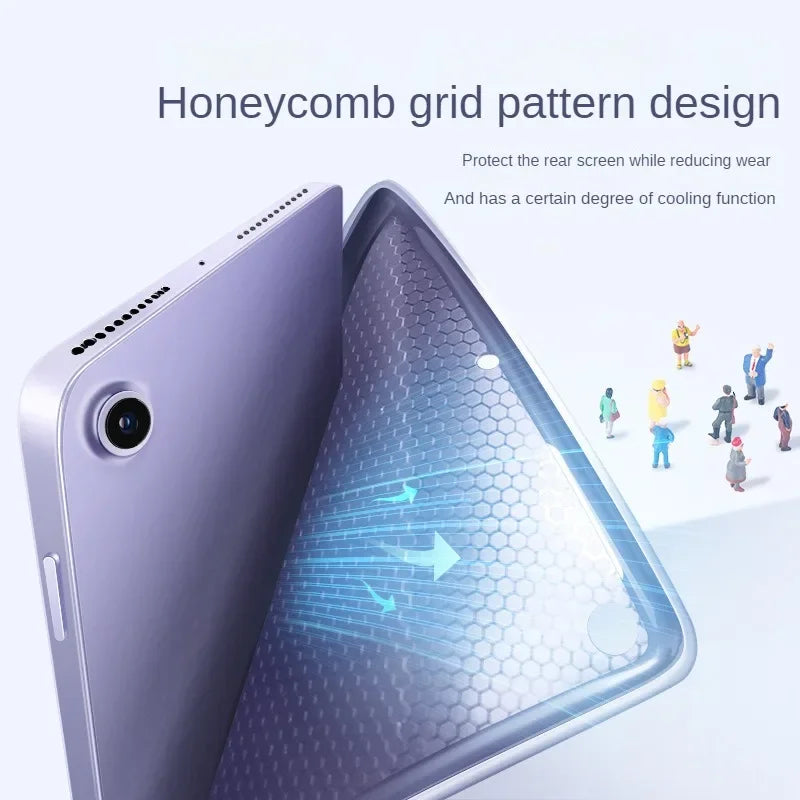 Smart Case for Apple iPad Mini 7 8.3 inch 2024 Trifold Magnetic Leather Stand Tablet Cover for iPad Mini 6 Generacion A2567 Fund