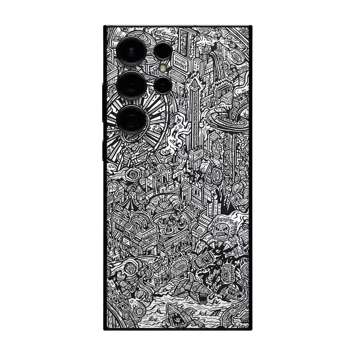 Colorful Phone Skin for Samsung GalaxyS26 S25 S24 Note 20 Ultra Plus Decal Skin Back Screen Protector Film Cover Wrap Sticker
