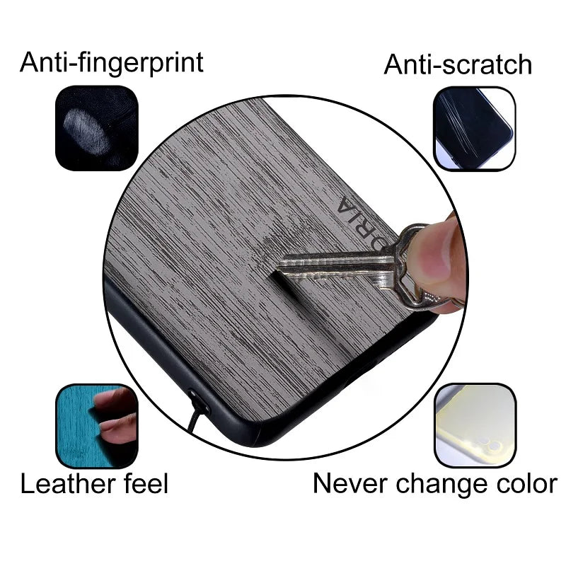 Case for Samsung Galaxy S10 S10E S9 S8 Lite Plus 4G 5G Bamboo Wood Pattern Leather Cover Luxury for Samsung Galaxy S10 Lite Case