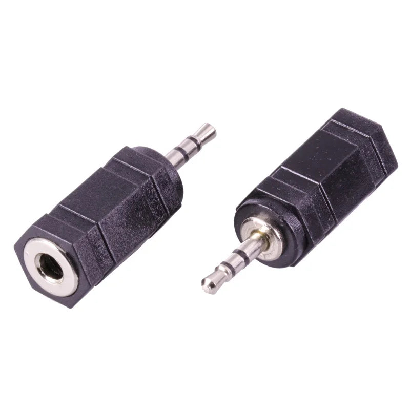 Jack 3.5 mm to 2.5 mm Audio Adapter 2.5mm Male to 3.5mm Female Plug Connector for Aux Speaker Cable Stereo Headphone Headset Mic