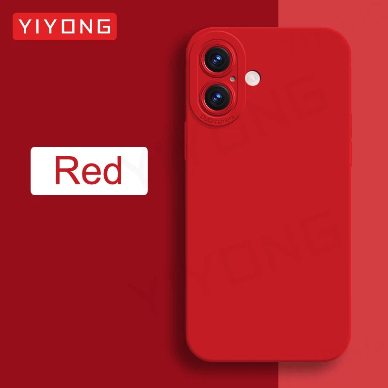 For iPhone16 YIYONG Silky Liquid Silicone Soft Cover For iPhone 16 15 14 12 13 Pro Max iPhone15 Plus iPhone13 Mini SE Phone Case