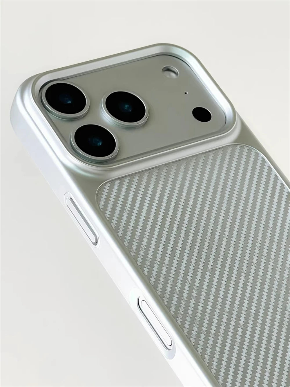 Luxury Business Carbon Fiber Pattern Hard PC Magnetic Case For iPhone 18 17 16 15 Pro Max For Magsafe Wireless Charging Cover