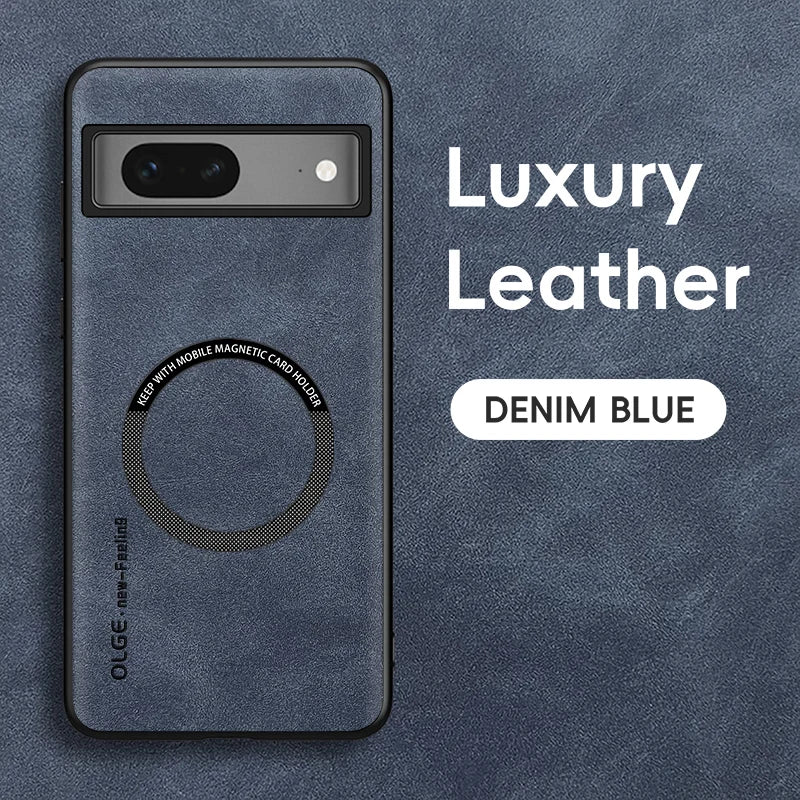 Magnetic Retro Leather Soft Case For Google Pixel 7 Pro 7A Pixel7 Pro Google7A Wireless Charging Phone Case Cover