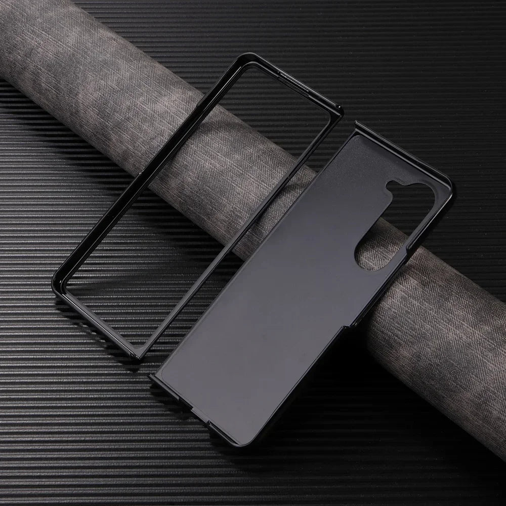 Luxury PU Leather + PC Hold Case for Samsung Galaxy Z Fold 8 Ultra 7 6 5 4 3 Fold7 Fold6 Fold8 Card Slot Phone Cover Etui Coque