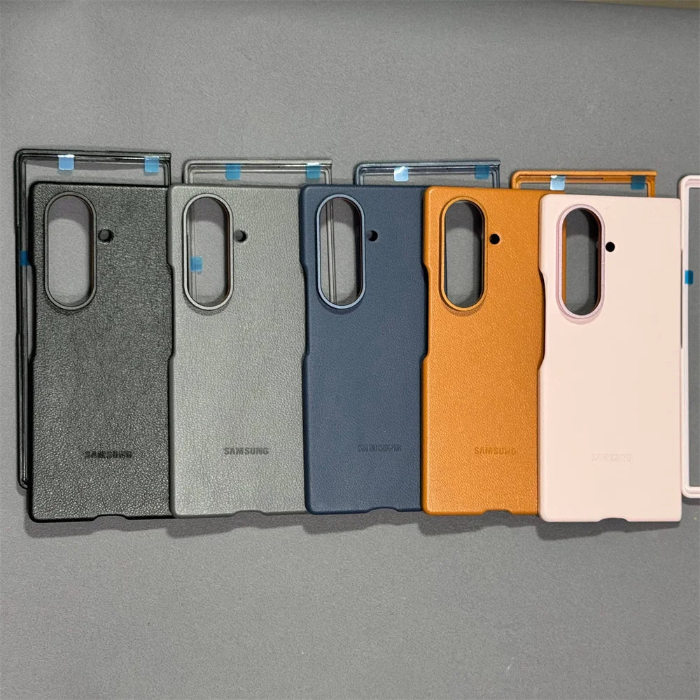 Original Leather Case For Samsung Z Fold 7 5G Slim Shockproof Back Cover Bumper For Galaxy Z Fold 7 6 Leather Mobile Phone Shell