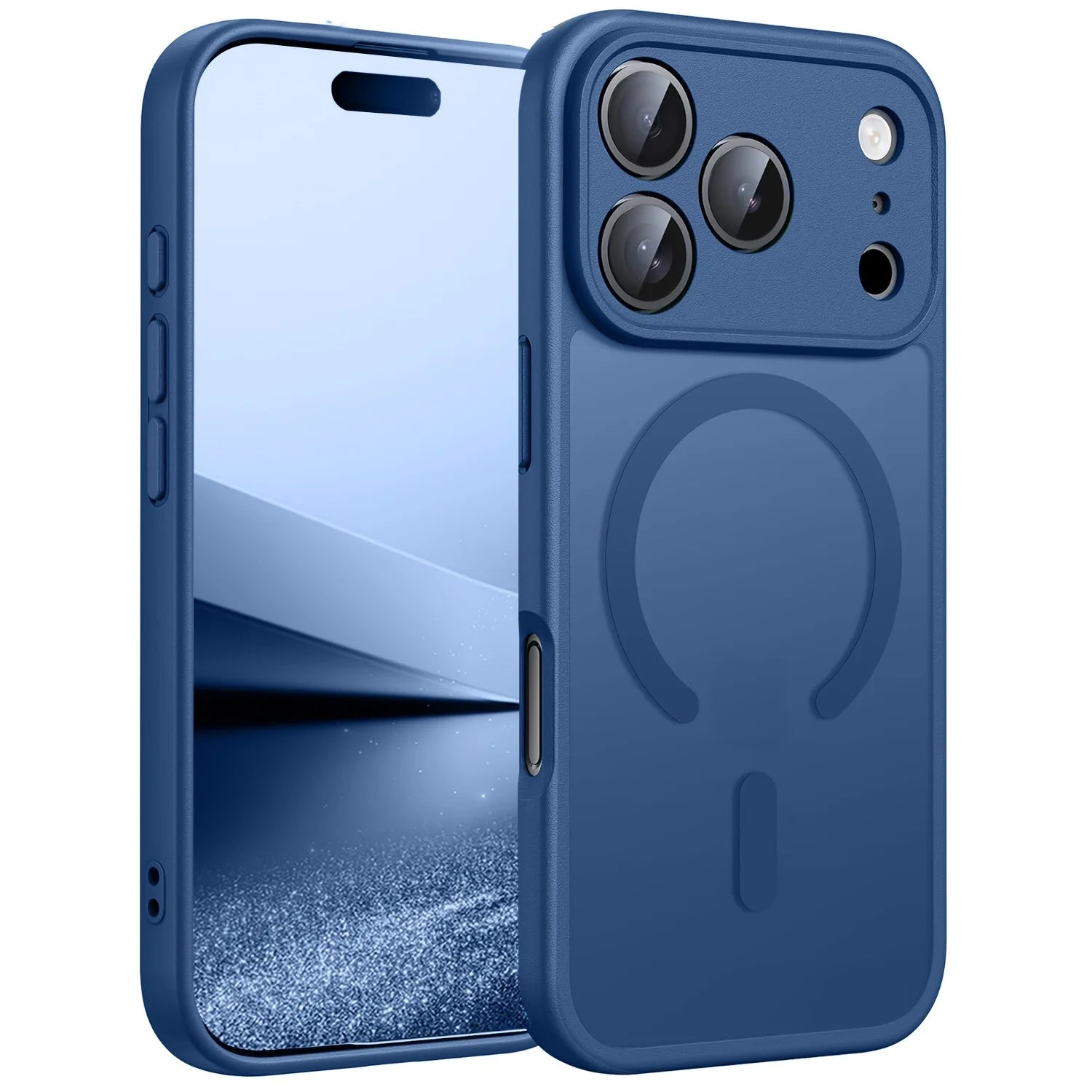 Original Case For iPhone 17 Air 16 15 14 13 12 17 Pro Max Plus For Magsafe Magnetic Wireless Charge Lens Protector Matte Cover
