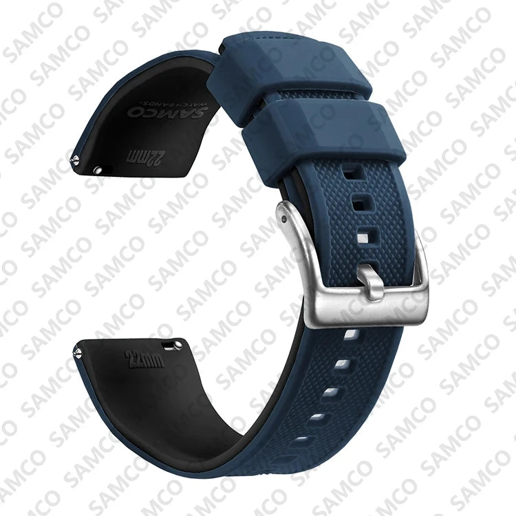 Quick Release Rubber Watch Strap Silicone Watch Band 18mm 20mm 22mm Huawei ,Samsung Galaxy, Garmin, Watch Replacement Watchband