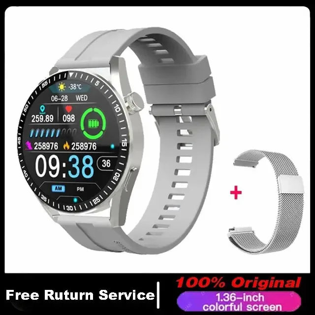 2026 New For Android ios Smart Watch Men HD AMOLED Screen GPS Motion trajectory Heart Rate Bluetooth Calls SmartWatch Waterproof
