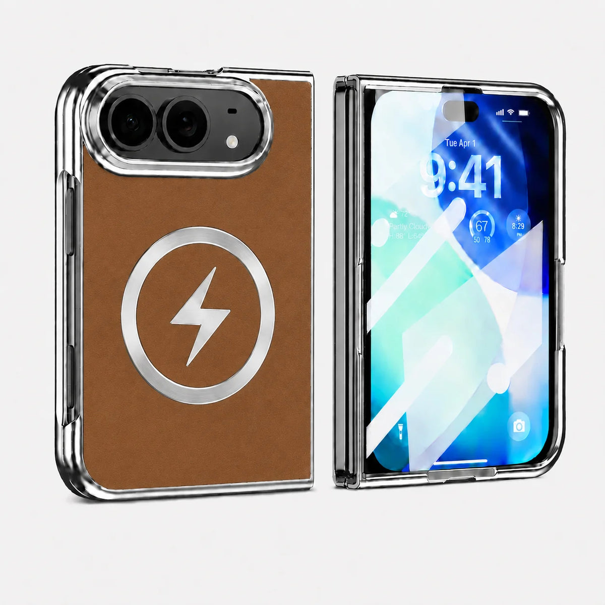 For Apple iPhone Duo case, comes with front screen protector, raised camera to prevent scratches, lightning pattern design