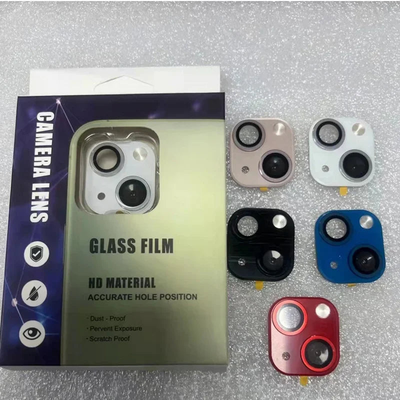 Seconds Change Fake Camera Lens For iPhone XR to 13 13mini Back Film Phone Alloy Sticker Protector Cover with Retail Box