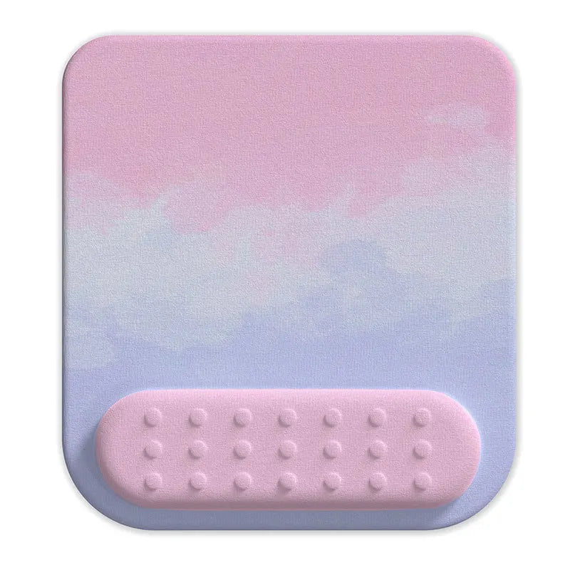 Keyboard Wrist Rest Pad Set Soft Memory Foam Mouse Pad Wrist Support Cushion Pain Relief Ergonomic Computer Mousepad for Office