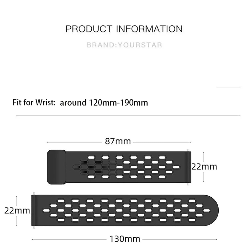 22mm Silicone Loop Strap for Amazfit Bip 6 Bip6 Smartwatch Replacment Bracelet Watchband Correa for Amazfit Bip 5 Bip5 Band