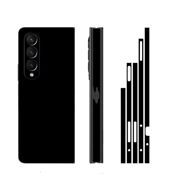 Plain Color Sticker for Samsung Galaxy Z Fold7 6 5 4 3 Back Screen Protector Hing Side Skin 3 in 1 Protective Film Fold4