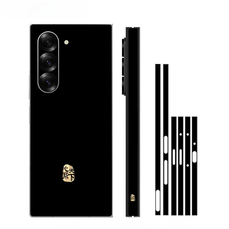 Creative Decal Skin for Samsung Galaxy Z Fold6 5 4 3 7Back Screen Protector Hinge Film Cover Fold5 3M Wrap Matte Sticker