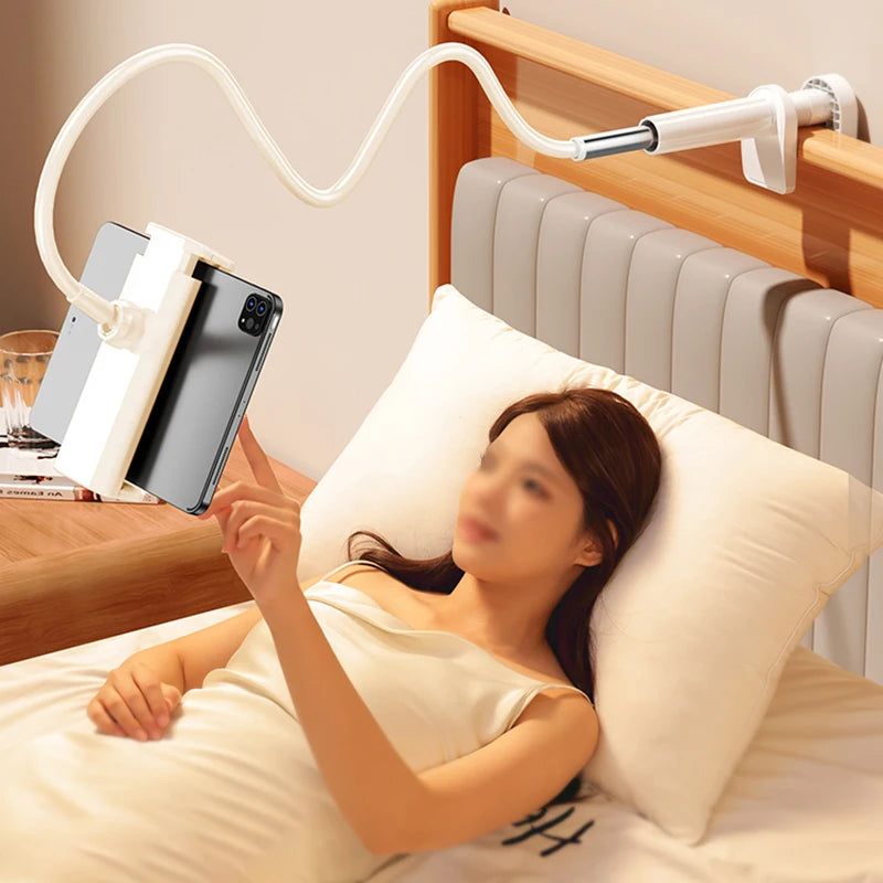 Gooseneck Tablet Holder With Flexible Arm 360 Clip Bed Support For 4 - 11 inches Phone Tablet Bracket For IPad Stand Accessories