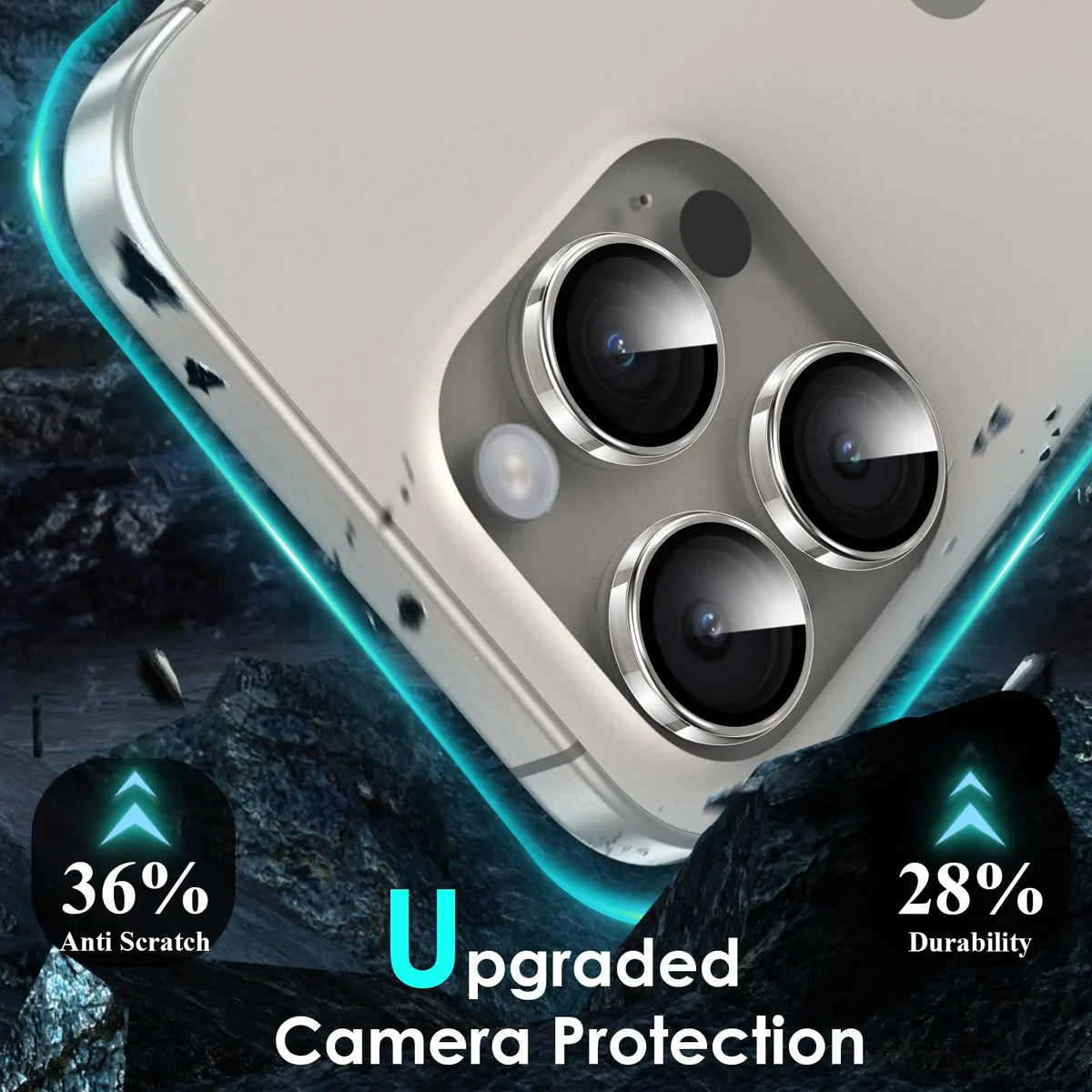 Camera Lens Protector for iPhone 17 Pro/iPhone 17 Pro Max, HD Clear Camera Cover Tempered Glass Screen Protector Accessories,