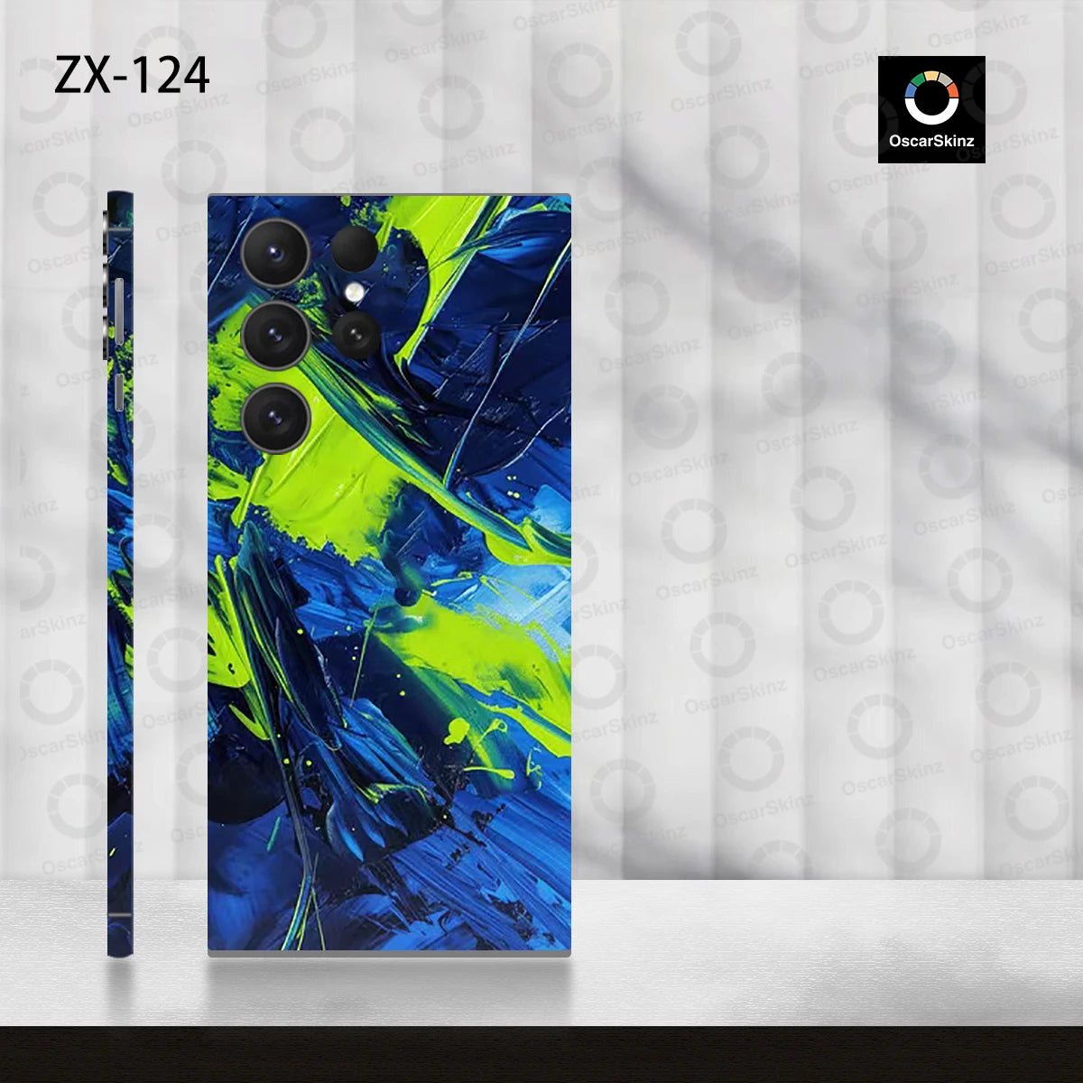 Colorful Decal Skin for Samsung Galaxy S24 S23 S22 Ultra Plus S25 Note20 Back Screen Protector Cover Wrap Stones Sticker