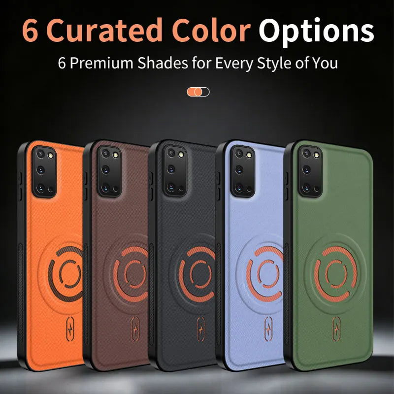 ShockProof Fabric Magnetic Case For Samsung Galaxy S20 FE Plus Ultra S20FE S20Plus S20Ultra Wireless Charging Back Cover Coque