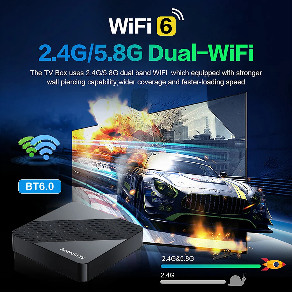 TV Box X10 Smart Android 16 TV Box RK3518 Dual Wifi 5G Wifi6 Google Assistant Netflix 8K 32GB 64GB 128GB 256GB Fast Set Top Box
