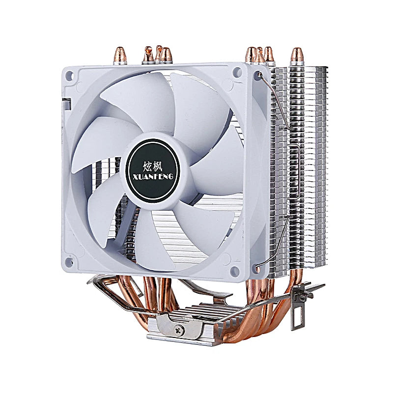 XUANFENG 2/4/6 Heat Pipe Cooler CPU Fan 90mm Air-Cooled Processor Compatible LGA2011-3 X79 X99 E5 2066 115x 1200 1700 I5 AM4 AM5