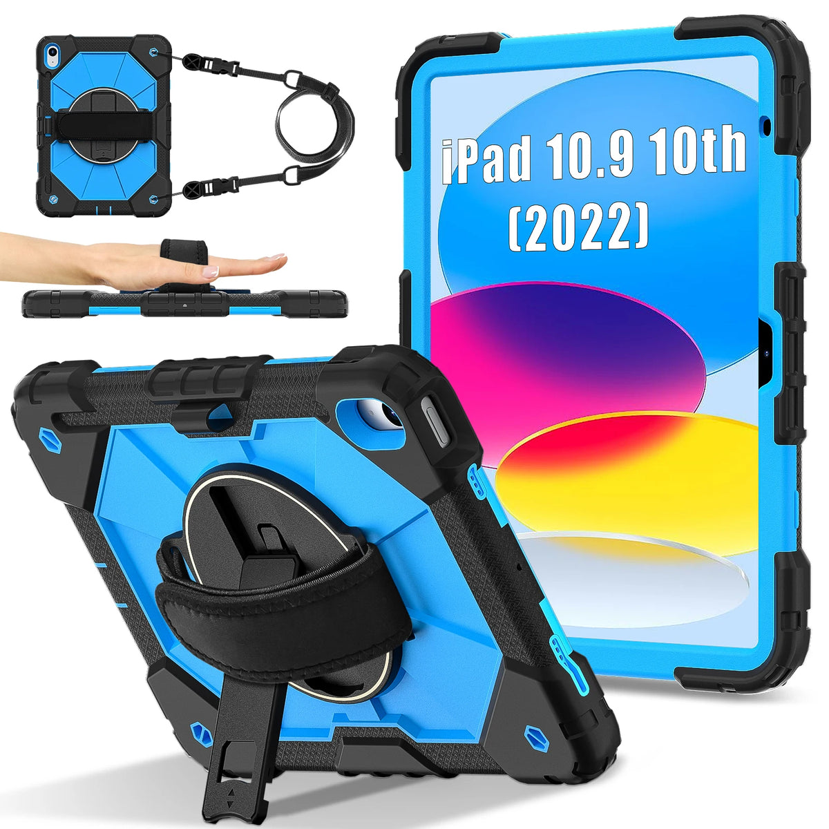 Armor Case For iPad A16 11th 2025 10th 10.9 2022 Mini 7/6 Kids Stand Shockproof Tablet Cover For iPad Air 11 10.9 Pro 11 Air 13