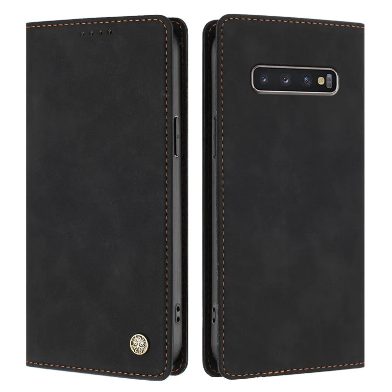 S10+ Luxury Wallet Flip Cover Phone Case For Samsung Galaxy S10E S10 Plus Lite G973F Magnetic Shockproof Leather Cases Fundas