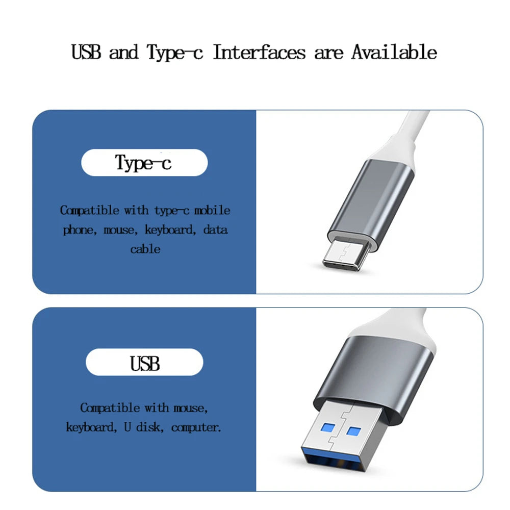 USB 3.0 Hub USB Hub 4 Port High Speed Type C Splitter 5Gbps For PC Computer Accessories Multiport HUB 4 USB 3.0 2.0 Ports