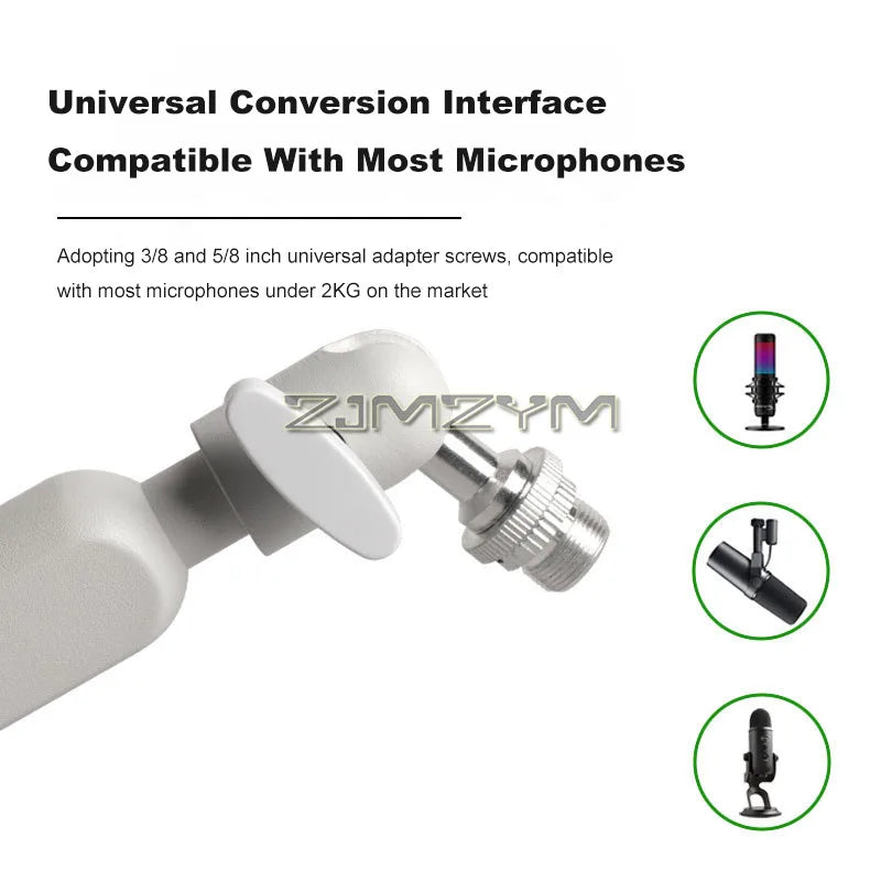 Adjustable Microphone Arm Stand Professional Studio Live Cantilever Bracket Desktop Mic Clip Holder