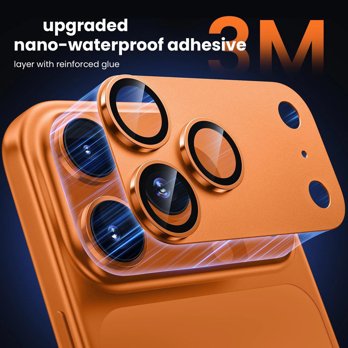 for Phone 17 Pro Max 17Air Camera Lens Protector Strong Adsorption Metal 9H+ Tempered Glass Camera Screen Full Protective Cover