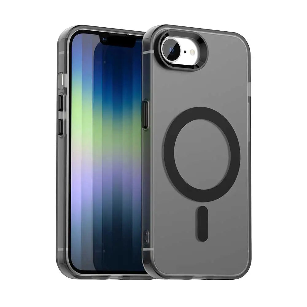 Magnetic Wireless Charging Case For Apple iPhone 17e 16e 16 Pro Max 15 14 Plus Cover Candy Colors Transparent Back Shell Coque