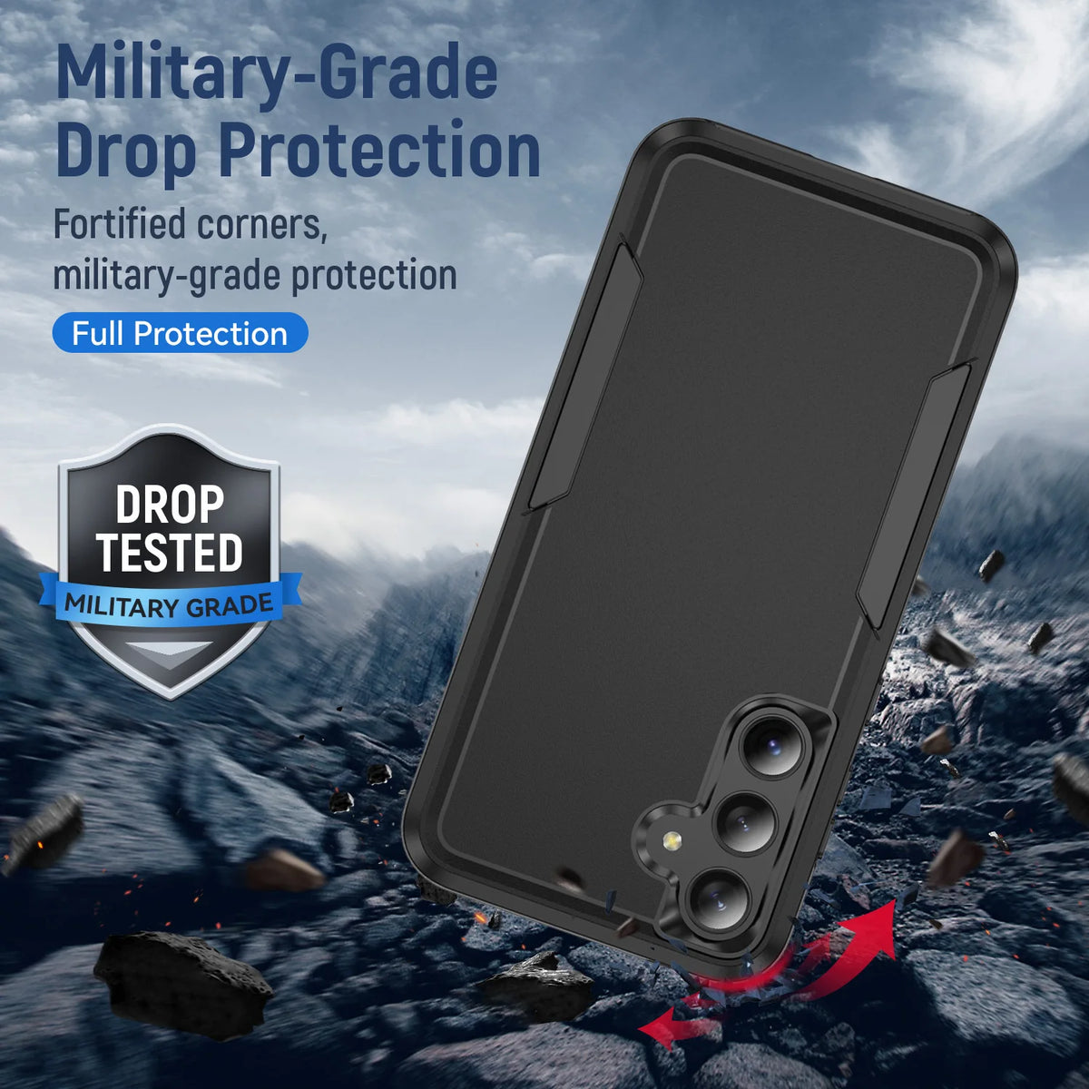 Military Grade Cases for Samsung Galaxy S25 FE S22 S23 S26 Plus S24 FE Ultra Edge A57 A17 A54 A16 5G A56 A55 A15 Armor Case