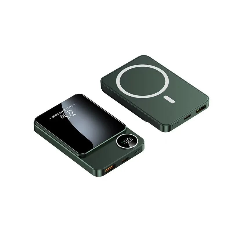 10000mAh Magnetic Wireless Power Bank 22.5W for MagSafe Fast Charging Portable Battery Charger Cases for iphone Samsung Xiaomi