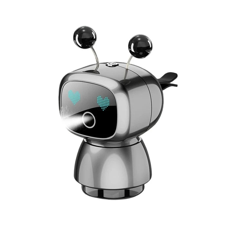 Cute Robot Smart Car Aroma Diffuser Car Air Outlet Fragrance Air Purifier Car Interior Decor Gift Electric Air Freshener