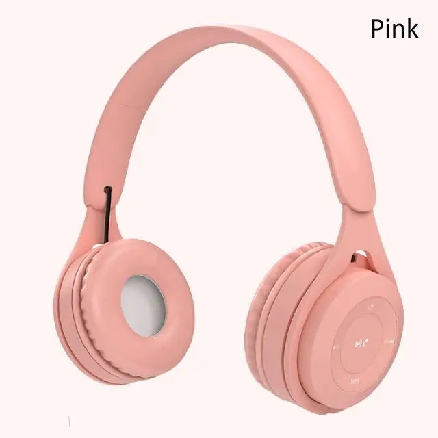 Y08 Wireless Bluetooth Headphone Macaron Headphones Stereo Headband Gaming Headset with Mic Gamer Girl Gift for Mobile Tablet