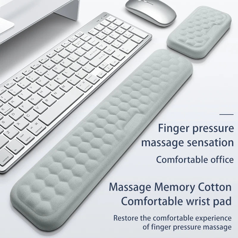 Keyboard Mouse Wrist Rest Pad Memory Foam Hand Rest Support Support Ergonomic Wrist Cushion Pad Memory Foam For Notebook Laptops