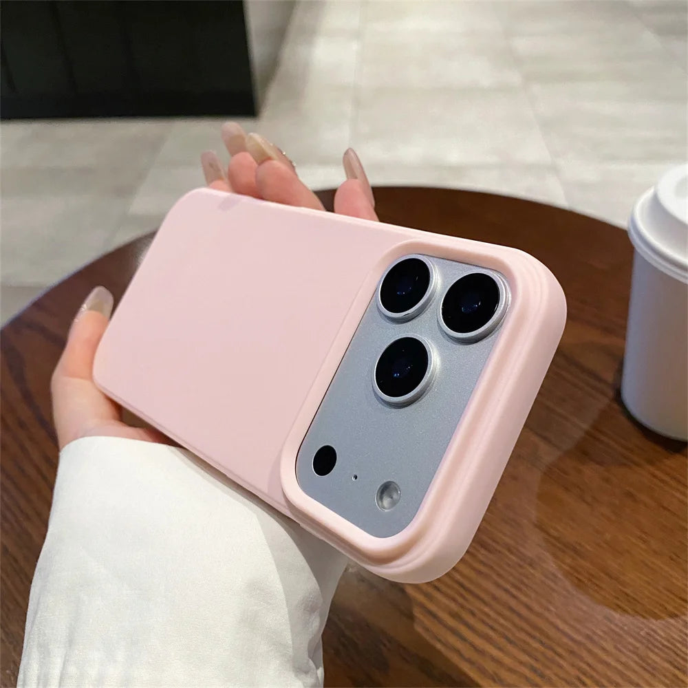 Office Frosted Plain Phone Case for Apple IPhone 17 Air 16 Plus 15 14 13 12 Pro Max Silicone Soft Protective Back Cover