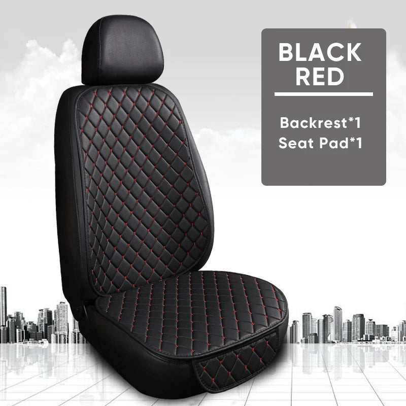 Karcle PU Leather Car Seat Covers Full Set Anti Slip Car Seat Cushion Rear Seat Protector Universal Waterproof Car Seat Pad