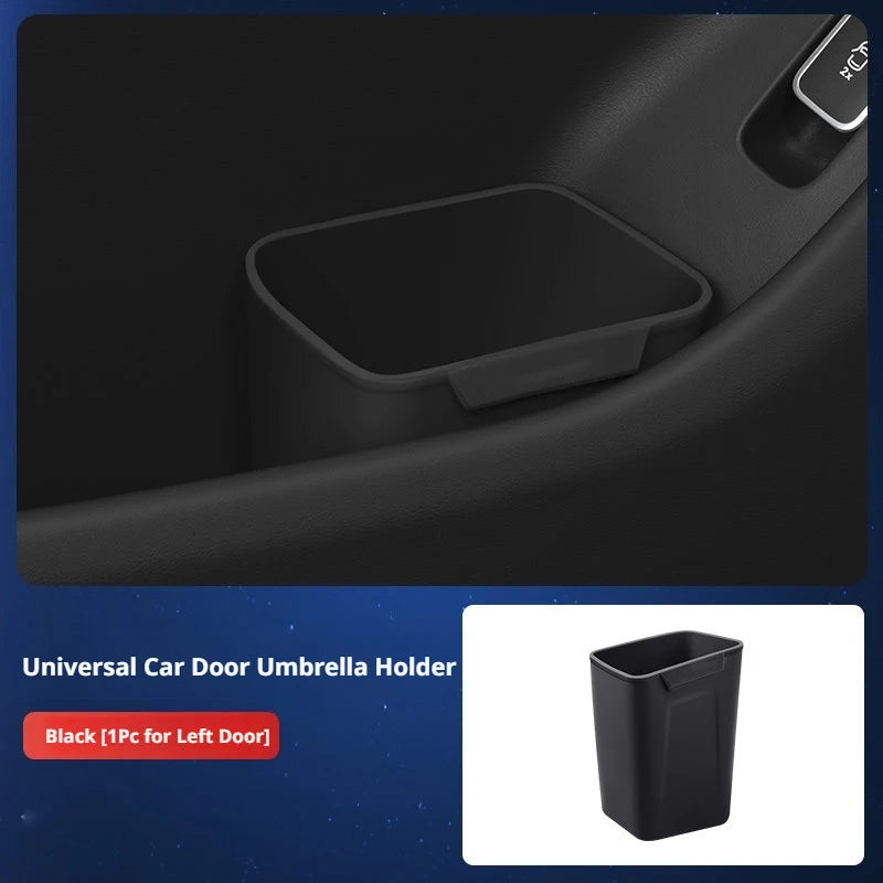 BLALION Silicone Car Door Storage Box Trash Can Multifunctional Auto Door Storage Bucket Umbrella Organizer for Car Accessories