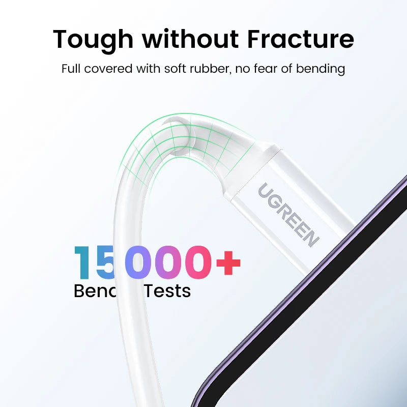 UGREEN 20W PD MFi USB C to Lightning Cable iPhone 14 13 Pro Max Type C Fast Charging Data Cable for iPad Phone Charge Cable