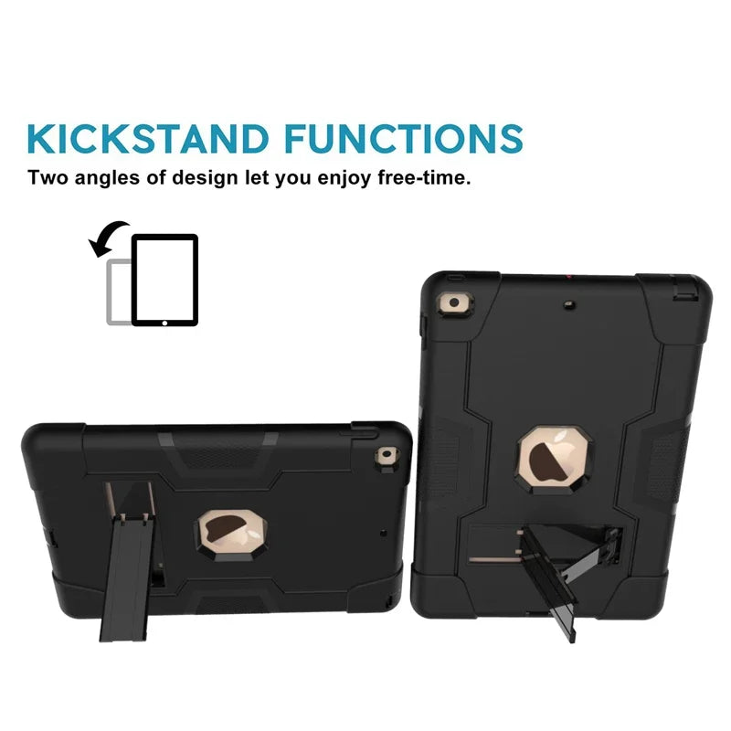 Armor Stand Shockproof Kids Tablet Case for IPad Air 10.2 10.5 11 12.9 Inch 2021 I Pad Pro 9.7 Mini 6 5 4 3 2 7th 8th 9th Cover