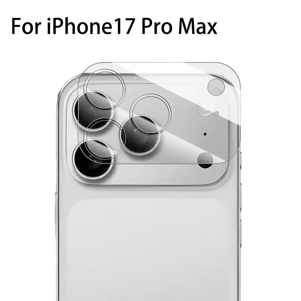 Metal Tempered Glass Lens Protector Orange Full Cover Back Camera Protective Film Anti Scratch for iPhone 17Pro/17 Pro Max