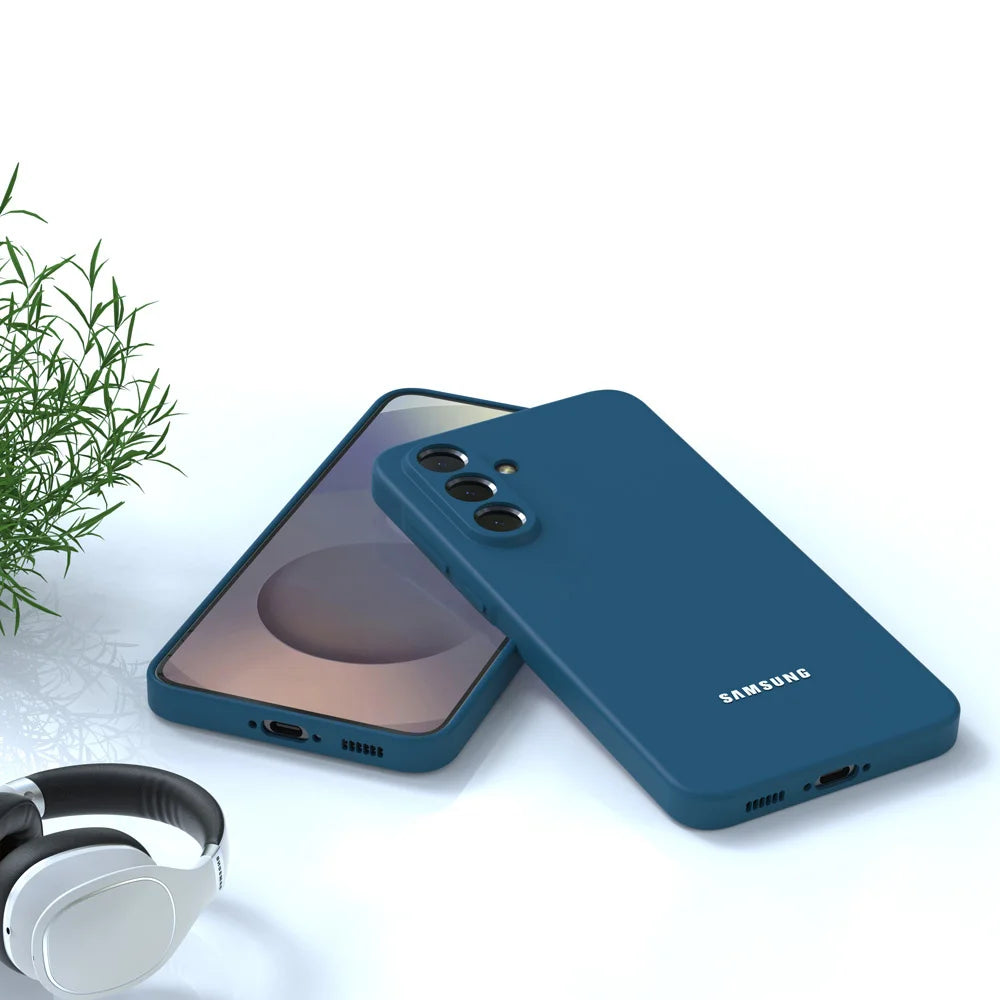 For Samsung Galaxy A56 A36 A16 A55 Case Soft Liquid Silicone A35 A15 A54 A34 S25 S24 S23 Ultra Thin Shockproof Phone Back Cover
