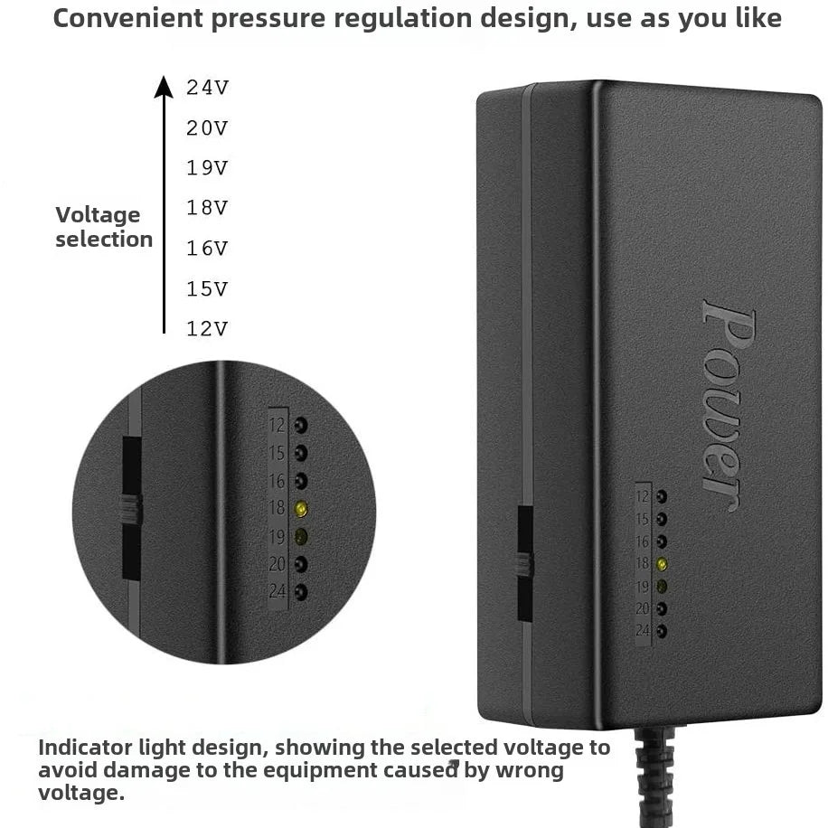 96W Universal Portable AC Laptop Power Adapter 12V 15V 16V 18V 19V 4.5A 20V 24V Charger For Toshiba Hp Asus Acer Sony Lenovo