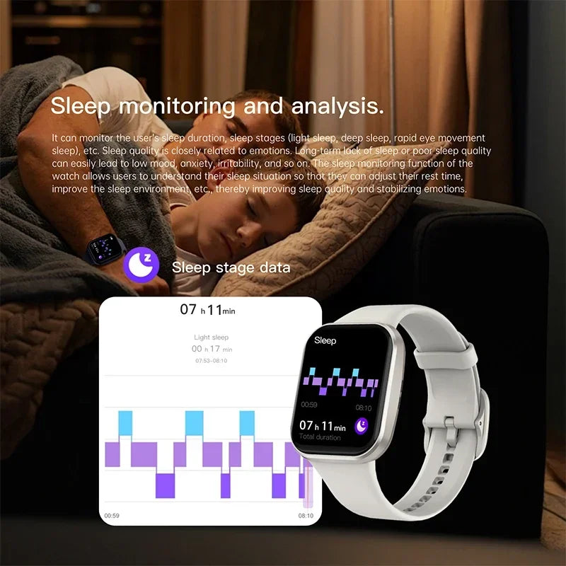 Luxury Electronics Smartwatches Fitness Tracker BT Call Smart Band Heart Monitor Sport Wrist Watches for Man Woman Android 2026