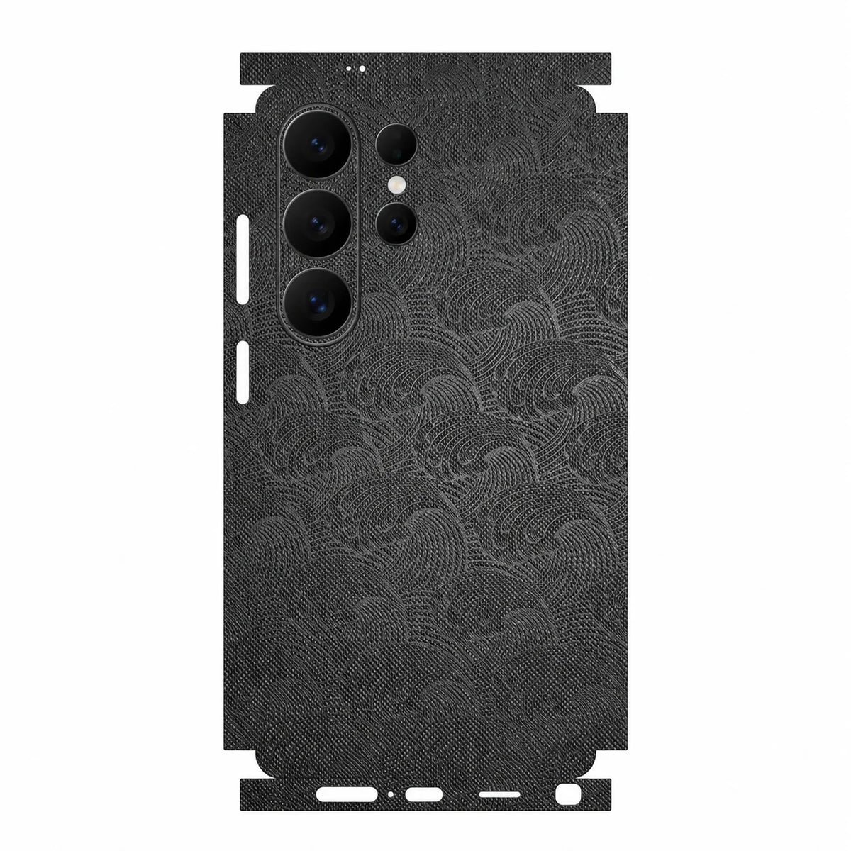 Full Wrap Faux Leather Back Skin for Samsung Galaxy S26 S25 Ultra Plus S24 S23 Anti Scratch Rear Protective Film Sticker