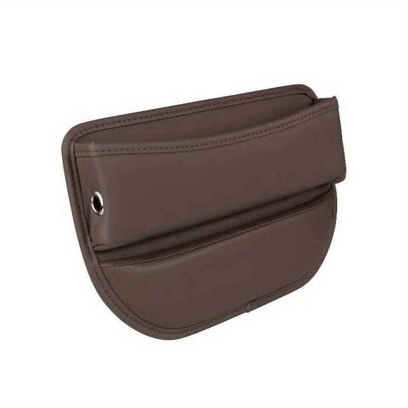 1Pc Leather Car Seat Gap Organizer Multifunction Console Crevice Filler Side Storage Box Interior Pocket