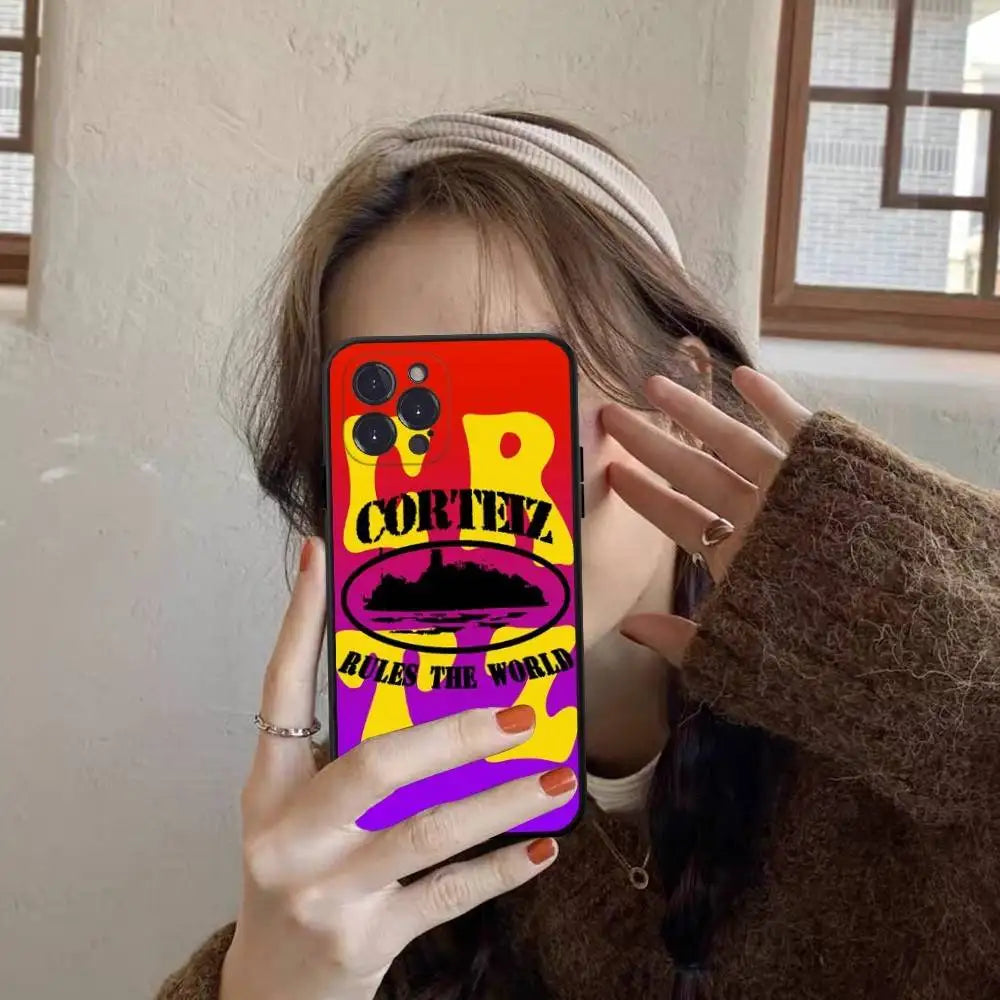 The World-C-Corteizs Phone Case For iPhone 17 Pro Max Air Back Cover 16 15 14 13 12 11 Pro Max Case