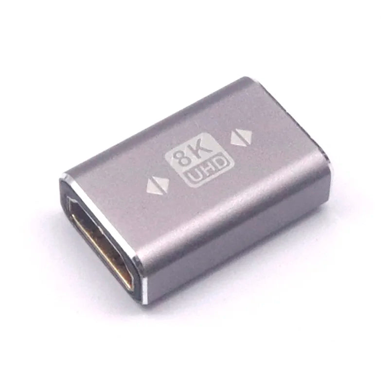 1/2pcs 8K 60HZ ultra high definition adapter HDMI2.1 male to female extension HDMI8K elbow 90 degree 270 degree adapter